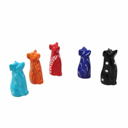 Soapstone Tiny Dogs - Assorted Pack of 5 Colors - Image 5