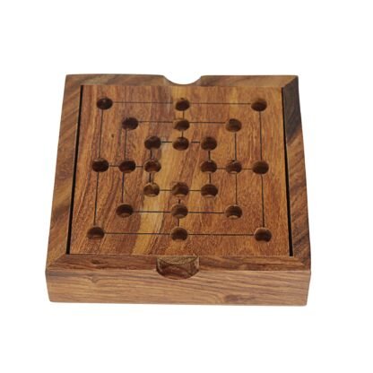 Handmade Nine Men Morris Game - Image 4