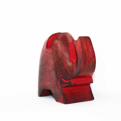 Elephant Eyeglass Stand in Red Wash - Image 6