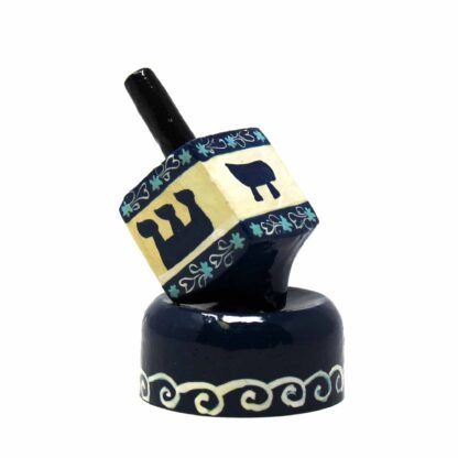 Handpainted Dreidel with Base - Image 4