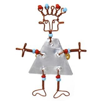 Dancing Girl Pin with Beads - Creative Alternatives