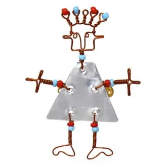 Dancing Girl Pin with Beads - Creative Alternatives