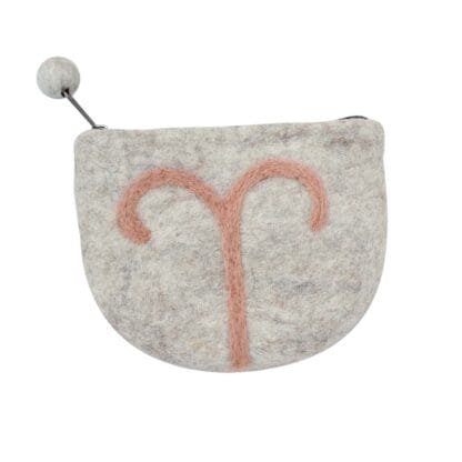 Felt Aries Zodiac Coin Purse - Global Groove - Image 3