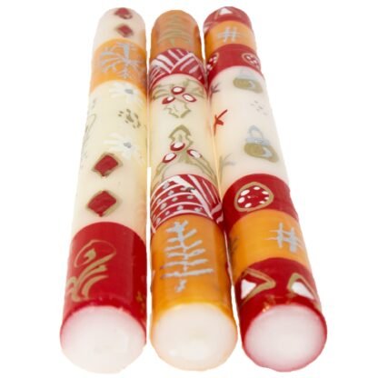 Tall Hand Painted Candles - Three in Box - Kimeta Design - Nobunto - Image 9