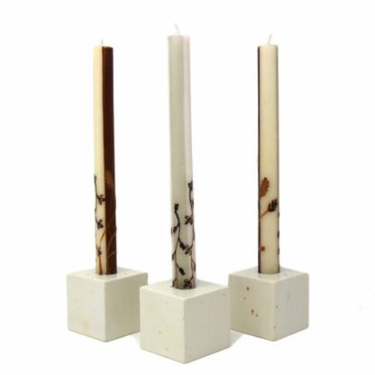 Tall Hand Painted Candles - Three in Box - Kiwanja Design - Nobunto - Image 3