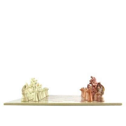 Hand Carved Soapstone Animal Chess Set - 15" Board - Smolart - Image 3