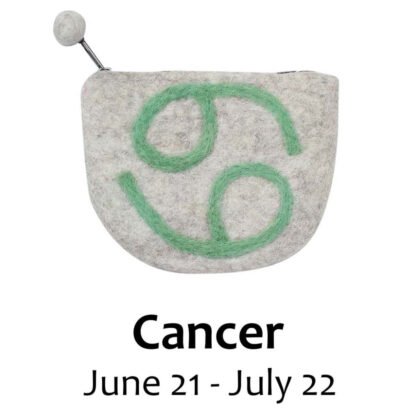 Felt Cancer Zodiac Coin Purse - Global Groove - Image 2