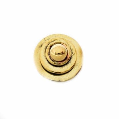 Domed Adjustable Brass Ring - Image 4