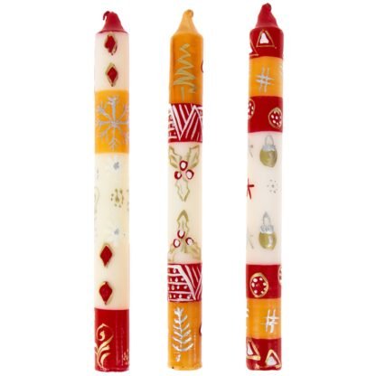 Tall Hand Painted Candles - Three in Box - Kimeta Design - Nobunto - Image 5