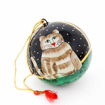 Handpainted Ornament Cat - Pack of 3 - Image 4