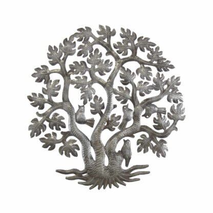 14 inch 3 Trunk Tree of Life Wall Art - Croix des Bouquets - Image 2