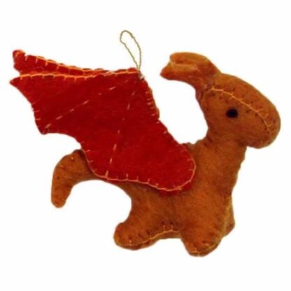 Mythical Dragons Felt Ornaments, Set of 4 - Image 2