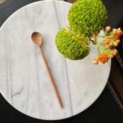 Olive Wood Long Appetizer Spoon, Set of 3 - Image 2