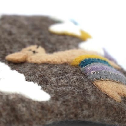 Hand Crafted Felt: Llama Pouch - Image 5