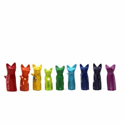 Soapstone Tiny Sitting Cats - Assorted Pack of 5 Colors - Image 3