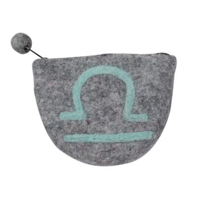 Felt Libra Zodiac Coin Purse - Global Groove - Image 3