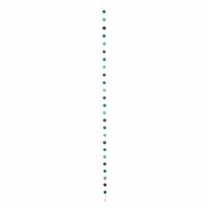 Hand Crafted Felt from Nepal: Pom Pom Garlands, Grey/Blue - Image 3