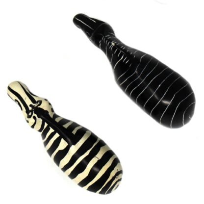 Zebra Soapstone Sculptures, Set of 2 - Image 5