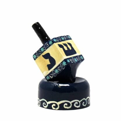 Handpainted Dreidel with Base - Image 3