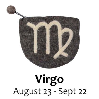 Felt Virgo Zodiac Coin Purse - Global Groove - Image 2