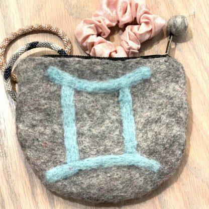 Felt Gemini Zodiac Coin Purse - Global Groove - Image 3