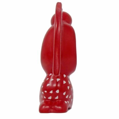 Praying Angel Soapstone Sculpture - Red Finish - Image 4