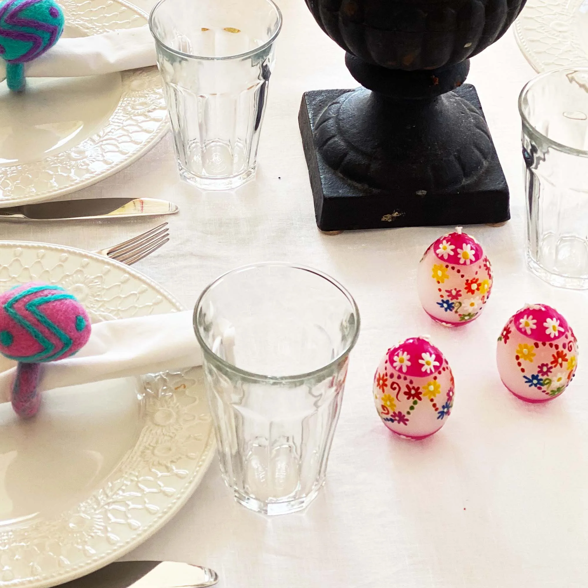 Hand-Painted Oval Votive Candles, Boxed Set of 3 (Mamako Design) - Image 4