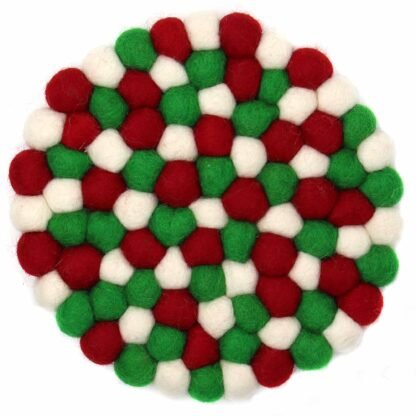 Multicolor Trivet- White Christmas - Global Groove (T) - Image 3