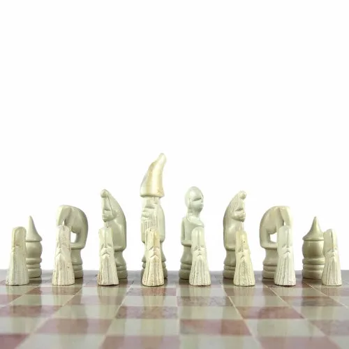 Hand Carved Soapstone Maasai Chess Set - 14" Board - Smolart - Image 6