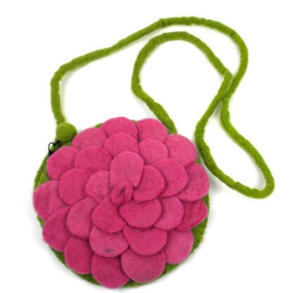 Rose Felt Purse Pink - Global Groove (P) - Image 2