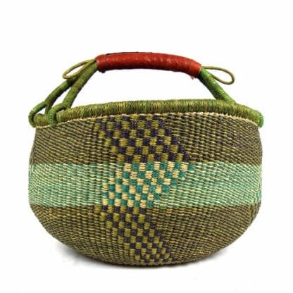 Bolga Market Basket, Large - Mixed Colors - Image 7