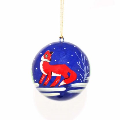 Handpainted Ornament Fox - Pack of 3 - Image 3