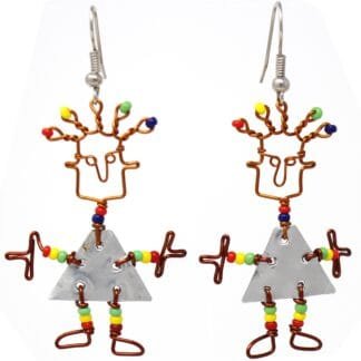 Tin Dancing Girl Earrings - Creative Alternatives