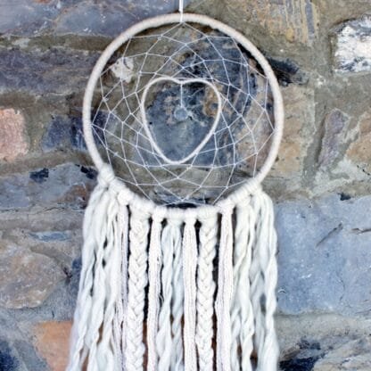 Macrame Dreamcatcher - Crystal Heart - Image 3