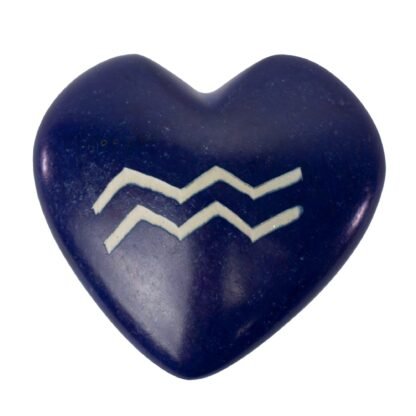 Zodiac Soapstone Hearts, Pack of 5: AQUARIUS - Image 4