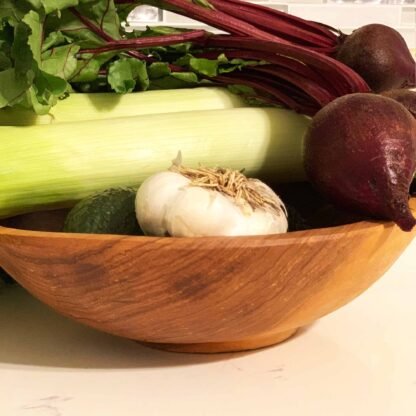 9-Inch Handcarved Olive Wood Bowl - Jedando Handicrafts - Image 6