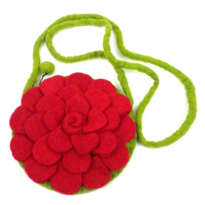 Rose Felt Purse Red - Global Groove (P) - Image 2