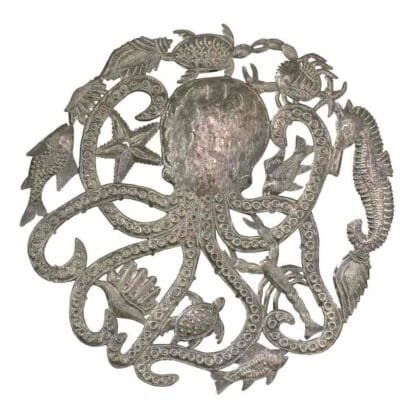 Octopus & Sea life Wall Art - Croix des Bouquets - Image 2