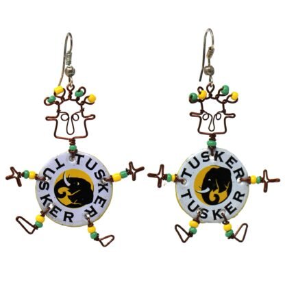 Set of 10 Dancing Tusker Dangle Earrings - Image 2