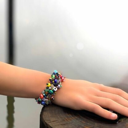 Magnetic Beach Ball Caterpillar Bracelet Multi - Lucias Imports (J) - Image 6