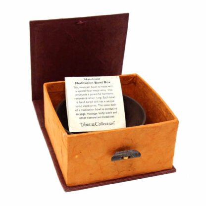 Meditation Bowl Box: 4'' Longevity - DZI (Meditation) - Image 2