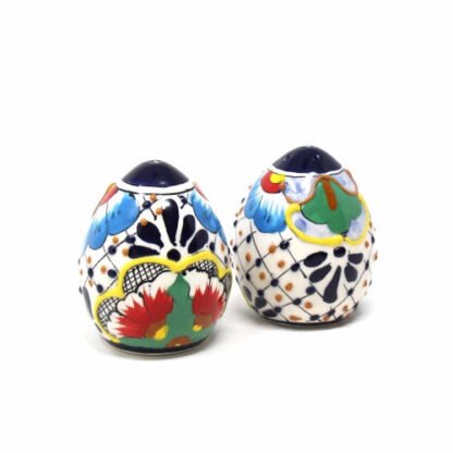 Encantada Handmade Pottery Spice Shakers, Dots & Flowers - Image 4