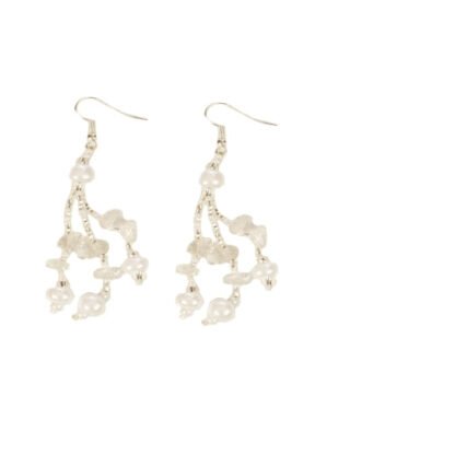 Beach Ball Earrings - White - Lucias Imports (J) - Image 2