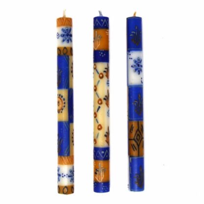 Tall Hand Painted Candles - Three in Box - Durra Design - Nobunto - Image 3