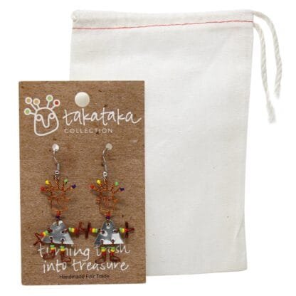 Tin Dancing Girl Earrings - Creative Alternatives - Image 2