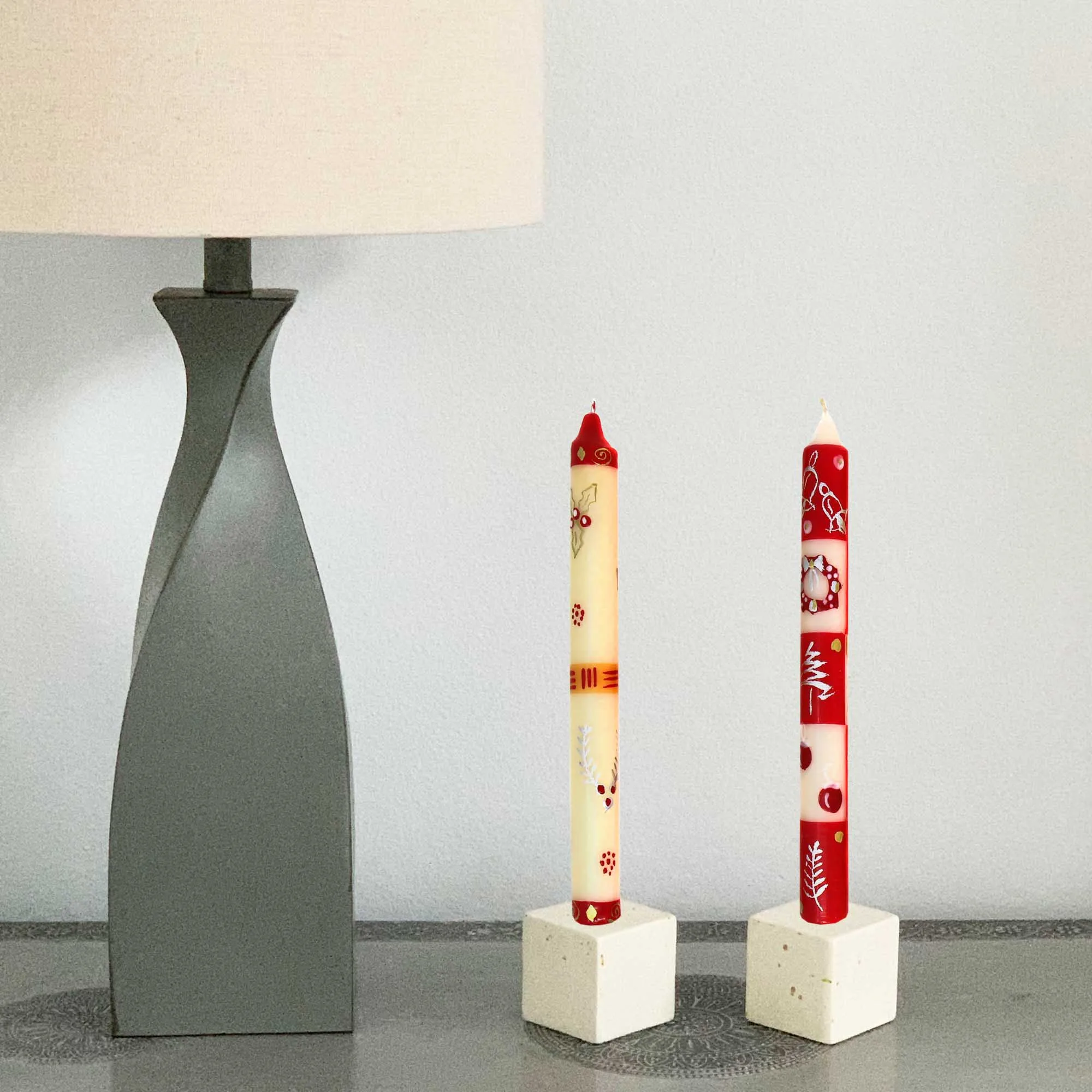 Tall Hand Painted Candles - Three in Box - Kimeta Design - Nobunto - Image 12