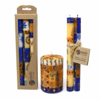 Tall Hand Painted Candles - Three in Box - Durra Design - Nobunto - Image 8