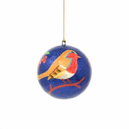 Handpainted Ornament Bird on Branch - Pack of 3 - Image 3