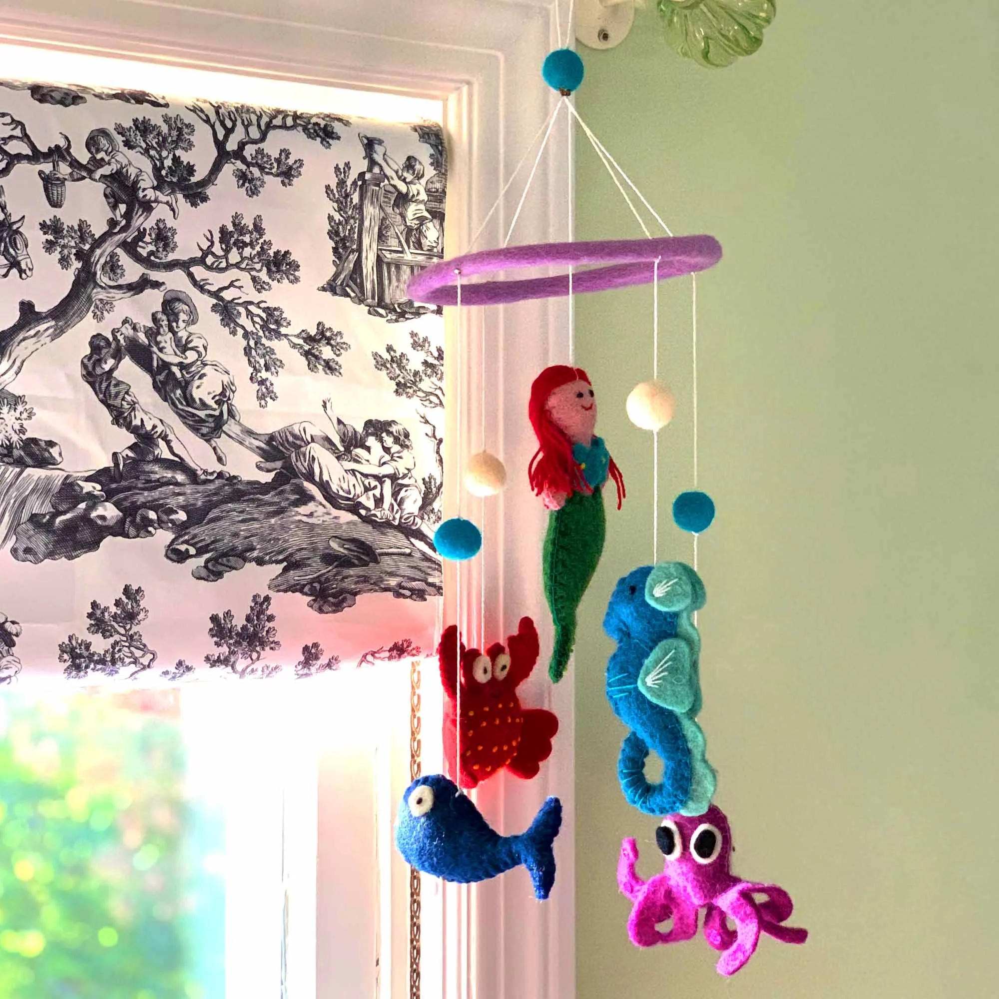 Felt Mermaid Mobile - Global Groove - Image 13