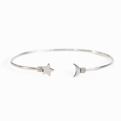 Star and Moon Cuff Bracelet - Image 2
